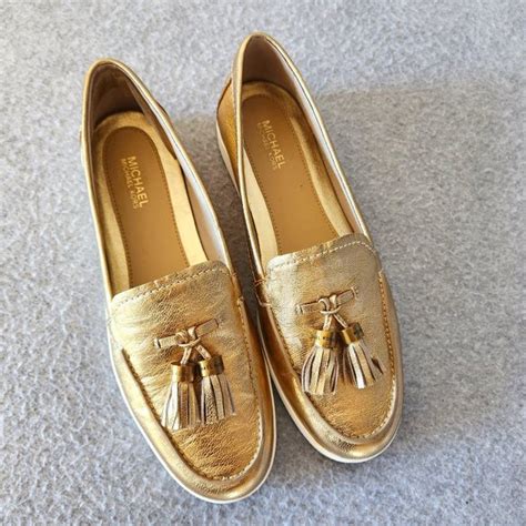 michael kors callahan gold tassel loafers|Michael Michael Kors Women’s Callahan Gold Moc Tassel .